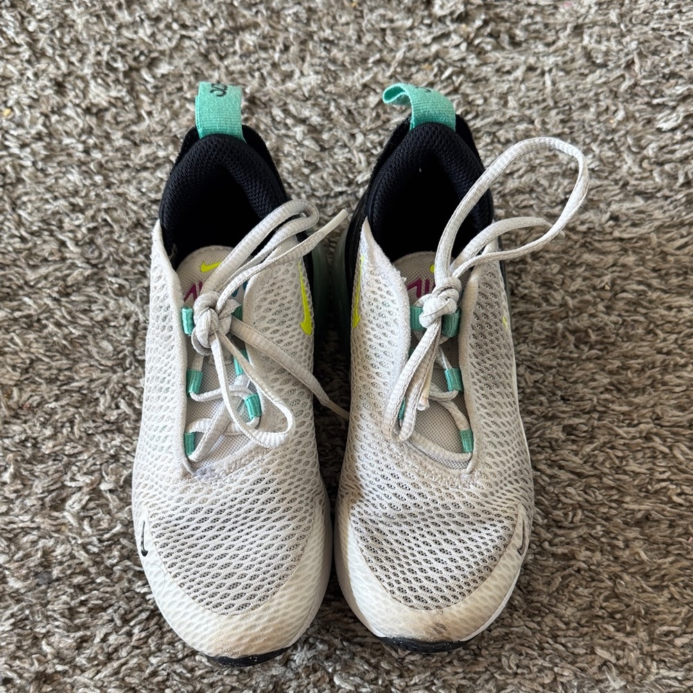 Nike Kids Sneakers in White and Teal